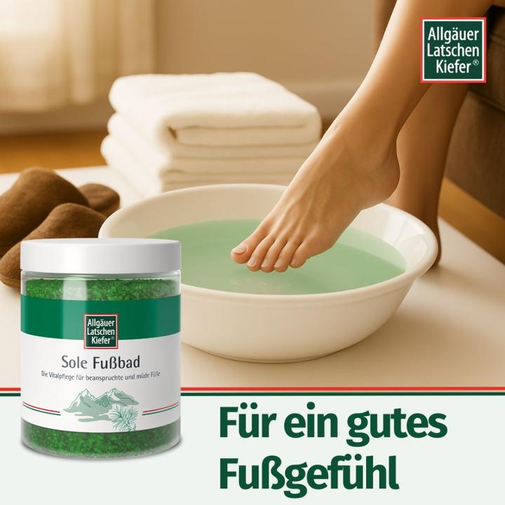 Produktbild Allgäuer Latschenkiefer Sole Fussbad, 350 g Badezusatz (Fussbad)
