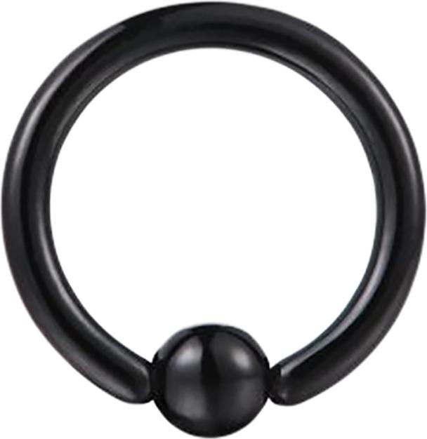 Produktbild Star Piercing Ball Closure Ring Absolute Black (ohne Messing, Chirurgenstahl 316L)