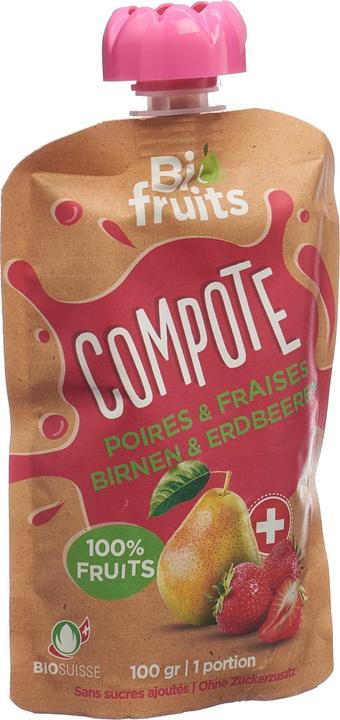 Immagine prodotto Biofruits Composta di fragole e pere (100 g)