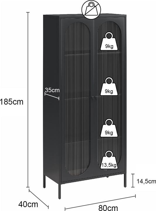 Image du produit Dorel Home Luna (80 x 40 x 186 cm)