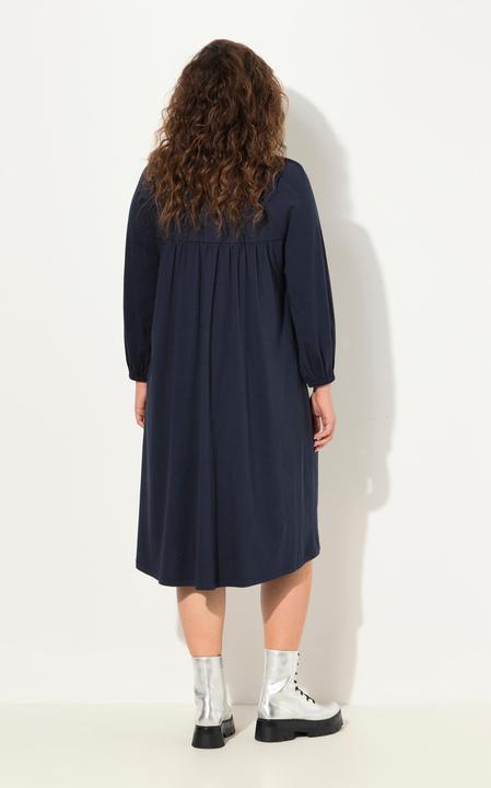 Produktbild Ulla Popken Tunika-Kleid, Ziersteine, Carree-Ausschnitt, Langarm (50, 52)