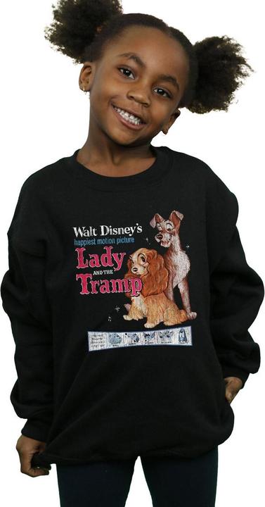 Produktbild Disney Lady And The Tramp Distressed Classic Poster Sweatshirt Mädchen (152, 158)