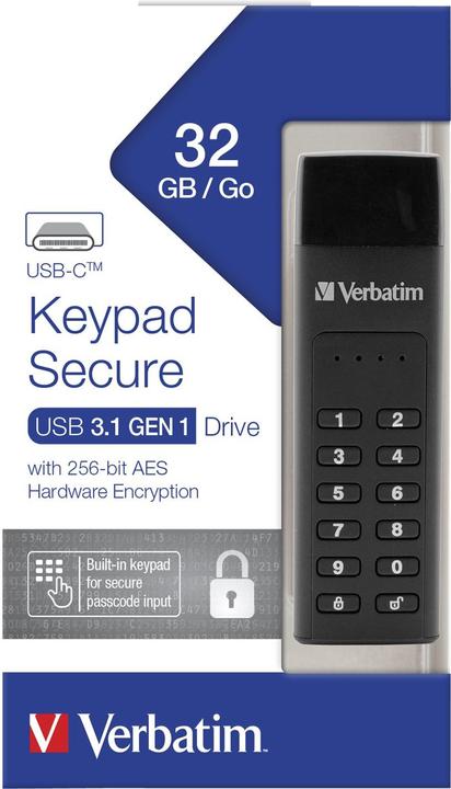 Actual product image Verbatim Keypad Secure (32 GB, USB-A)