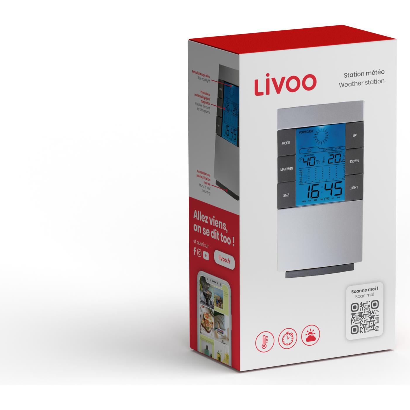 Thumbnail - Livoo Wetterstation, Wetterstation, Grau
