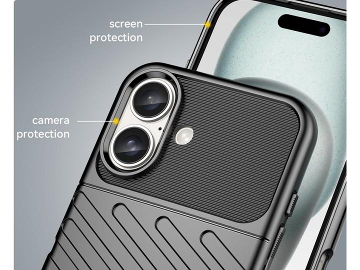 Productafbeelding Screenguard Apple iPhone 16 Plus SpaceCase stootvast hoesje (Apple iPhone 16 Plus)