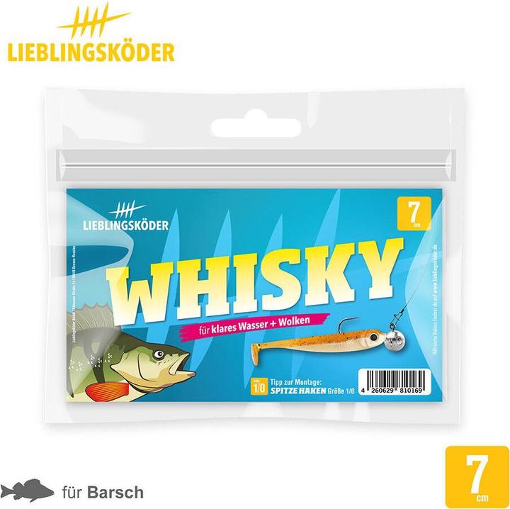 Actual product image Lieblingsköder Whisky (clear water, clouds) (15 cm)