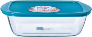 Actual product image Pyrex Glass bowl with lid, rectangular, 28 x 20 cm, 2.6 l (2.50 l)