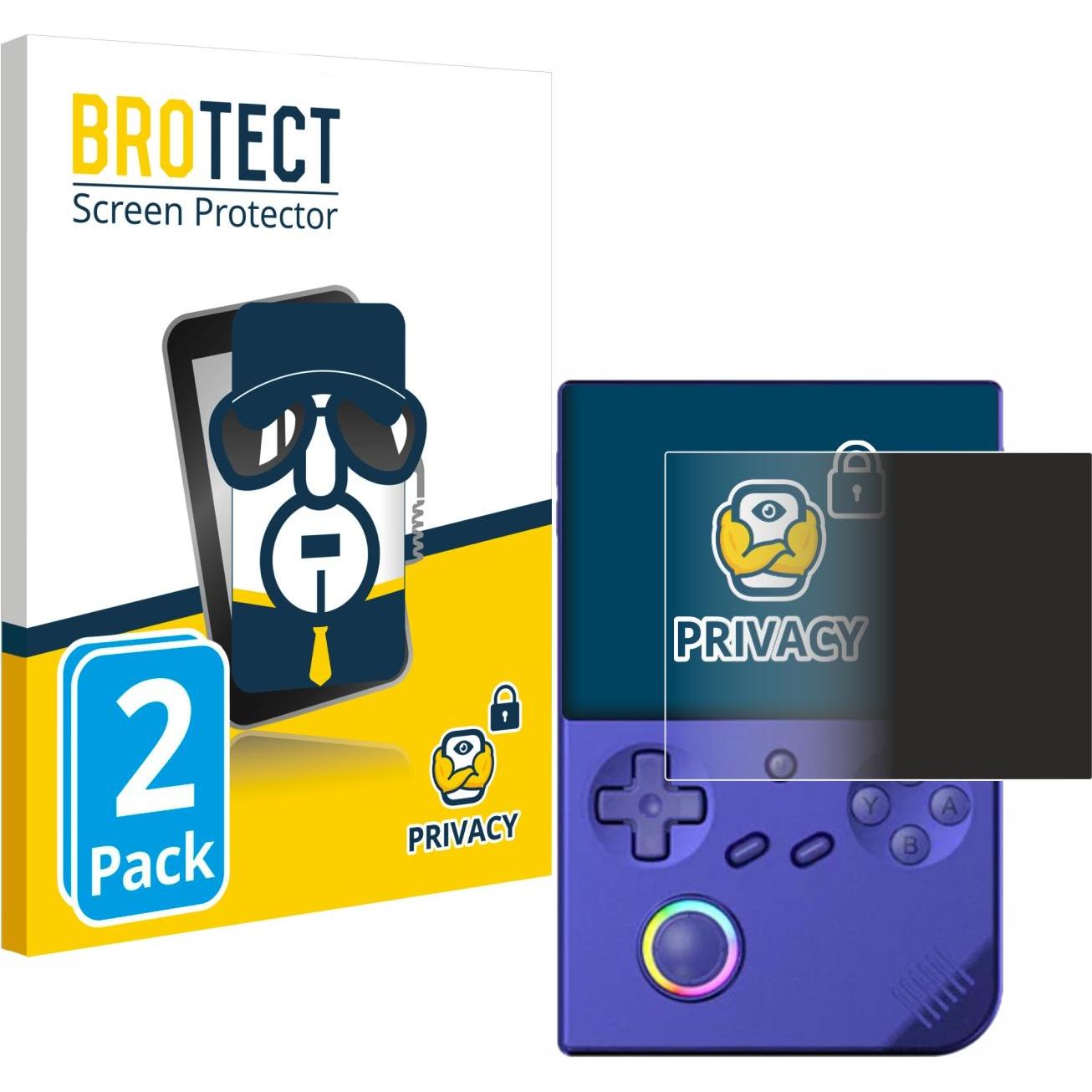 BROTECT Sichtschutzfolie Anti-Spy Privacy Folie Blaulicht-Schutz, Weiteres Gaming Zubehör, Blau