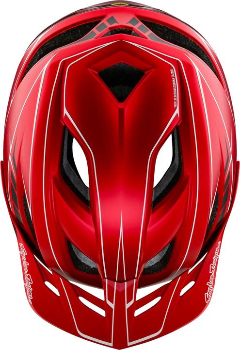 Actual product image Troy Lee Designs Flowline SE MIPS Helmet, Pinstripe, red, XL/XXL | 60-63cm (60 - 63 cm)