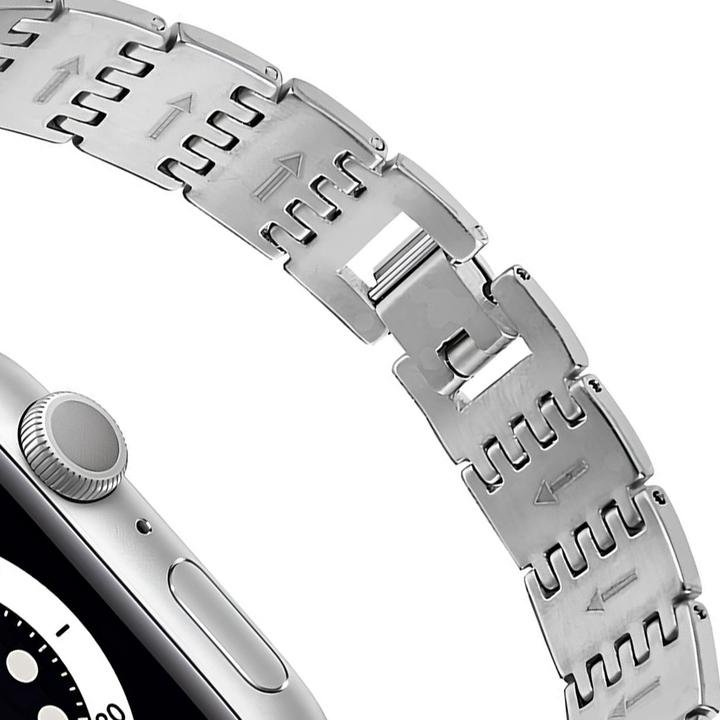 Produktbild EKO Uhrenarmband Edelstahl Strass Silber (22 mm, Edelstahl)