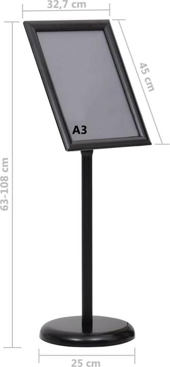 Actual product image vidaXL Kundenstopper (A3)