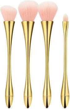 Immagine prodotto Mimo Set di pennelli da trucco dorati 4 pezzi (Set)