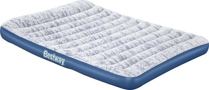 Produktbild Bestway Fashion Flock Luftmadras med indbygget AC Pumpe 203 x 152 x 30cm (152 x 203 cm)