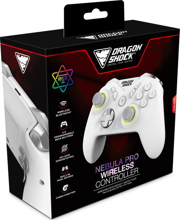 Image du produit DragonShock Contrôleur Nebula Pro sans fil blanc Switch (Switch)