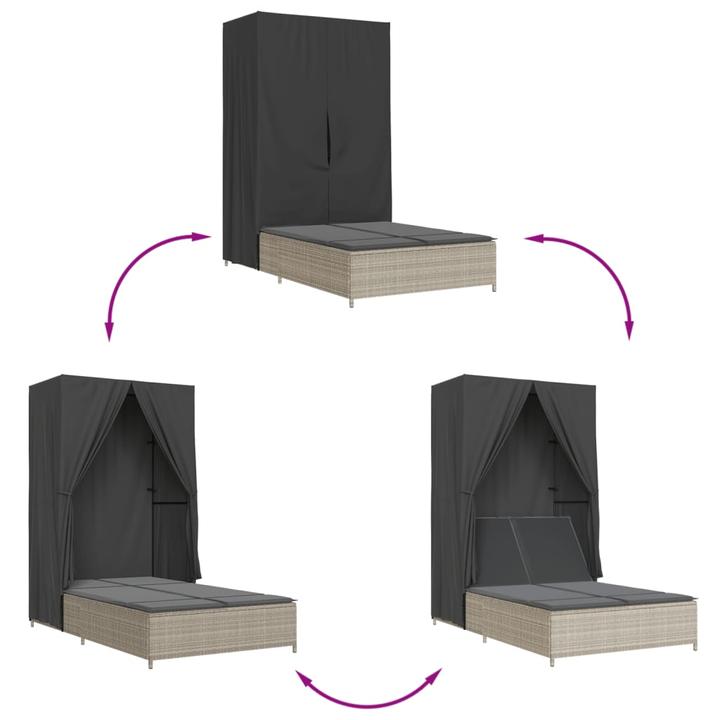 Immagine prodotto vidaXL Doppel-Sonnenliege (197 cm)