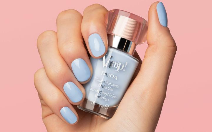 Productafbeelding Pupa Milano Vamp! Pastel editie Pastel hemel (114 Pastel Hemel, Gel effect nagellak)