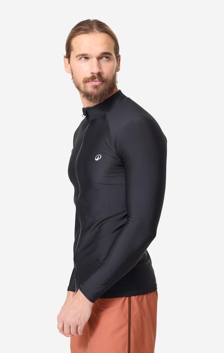 Produktbild Olaian UV-Shirt Herren UV-Schutz 50+ Zipp Eur Top 500 schwarz (S)