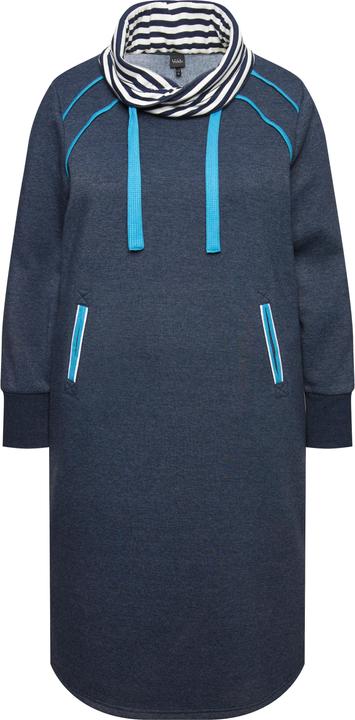 Actual product image Ulla Popken Contrast Color Stand-Up Collar Sweatshirt Dress (42, 44)