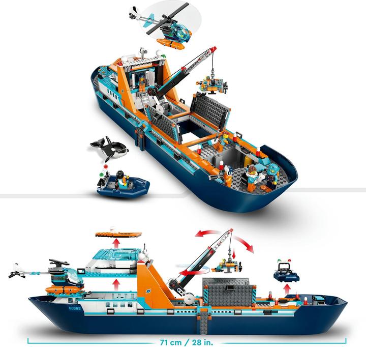 Image du produit LEGO Navire de recherche sur l'Arctique (60368, LEGO City)