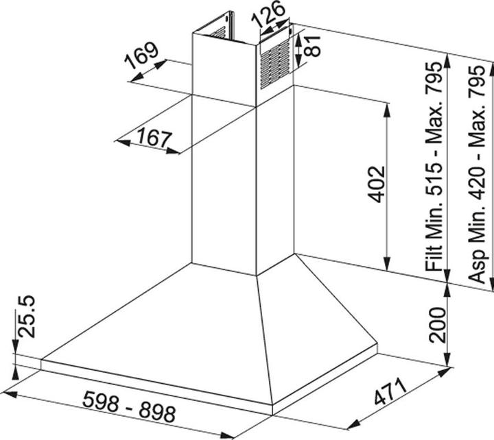 Produktbild Franke Joy Wandhaube (Wandhaube)