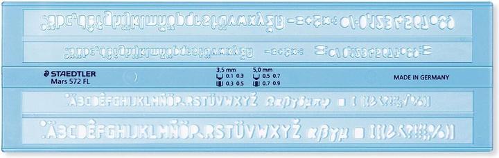 Staedtler Schriftschablone Mars 572 FL blau (30 cm)