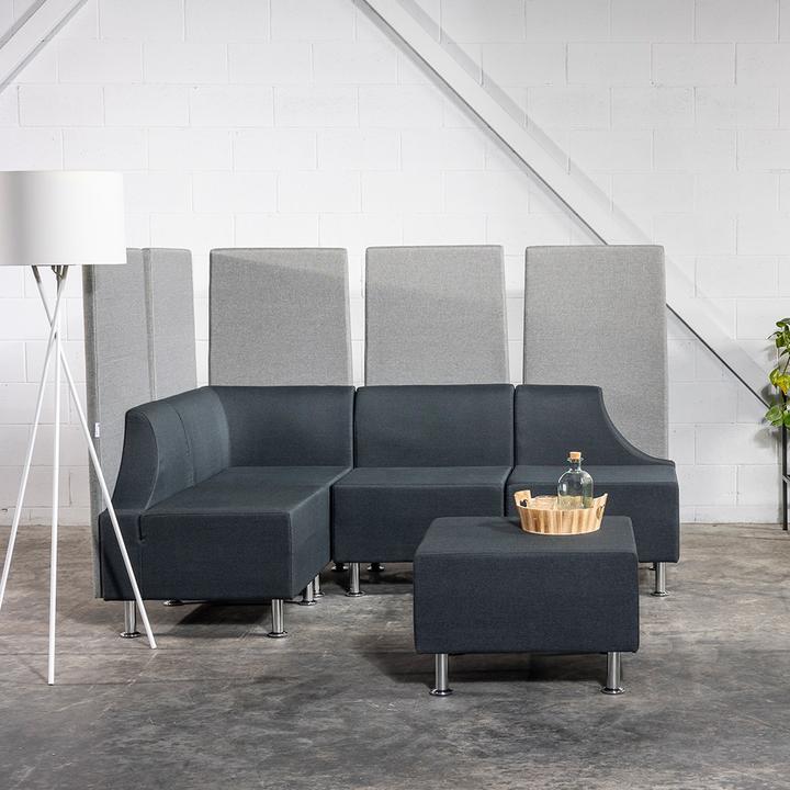 Produktbild Rocada Soft Zusatzrückwand Akustik für Eck-Modul grau (61 x 134 cm)