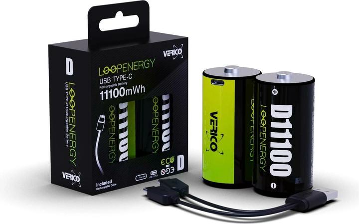 Immagine prodotto Verico LoopEnergy (2 pz., D, 7400 mAh)
