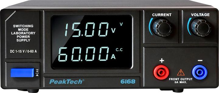 Peaktech Labornetzgerät P 6168, 1...15 V, 0...60 A, 900 W