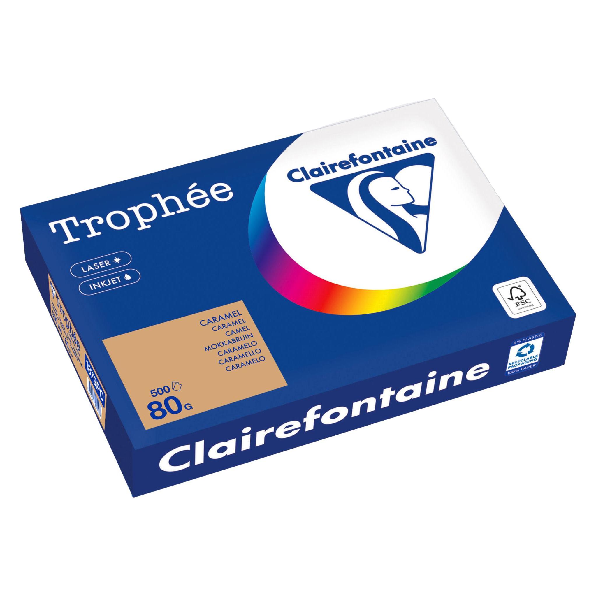 5 X Clairefontaine Kopierpapier 1879PC A4 80g Camel 500 Blatt