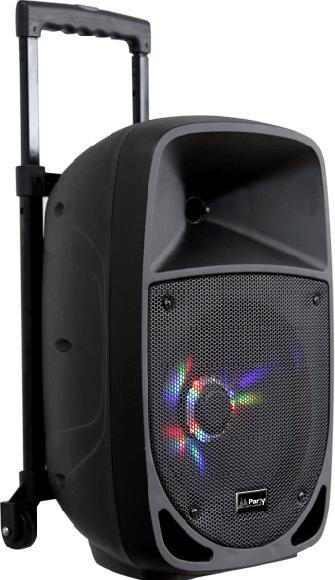 Actual product image Party 8LED Mobile Loudspeaker 20 cm 8 inch mains-operated, rechargeable battery