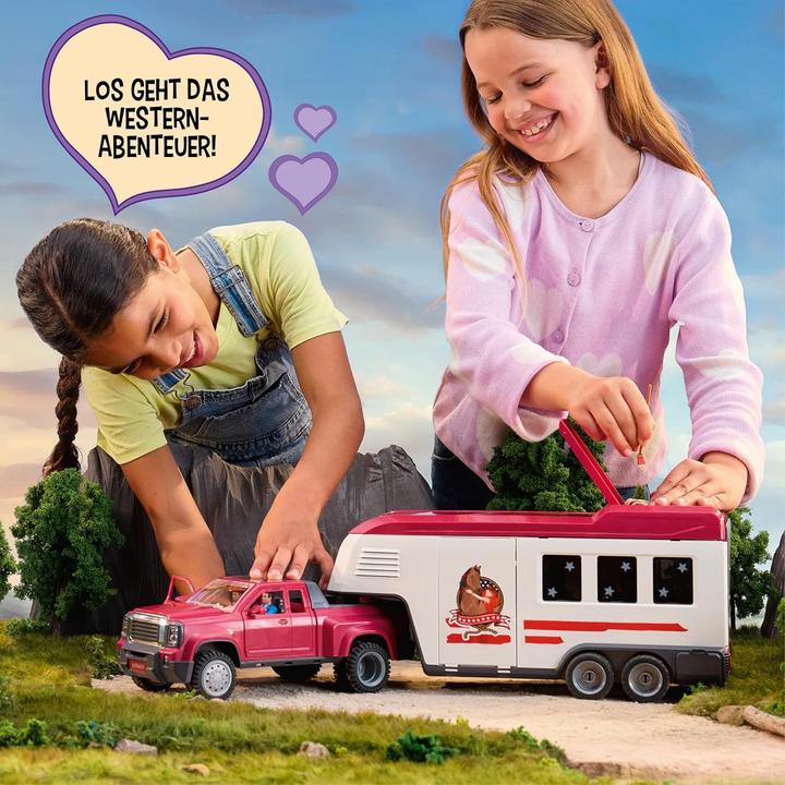 Actual product image Schleich Lakeside Truck mit Anhänger