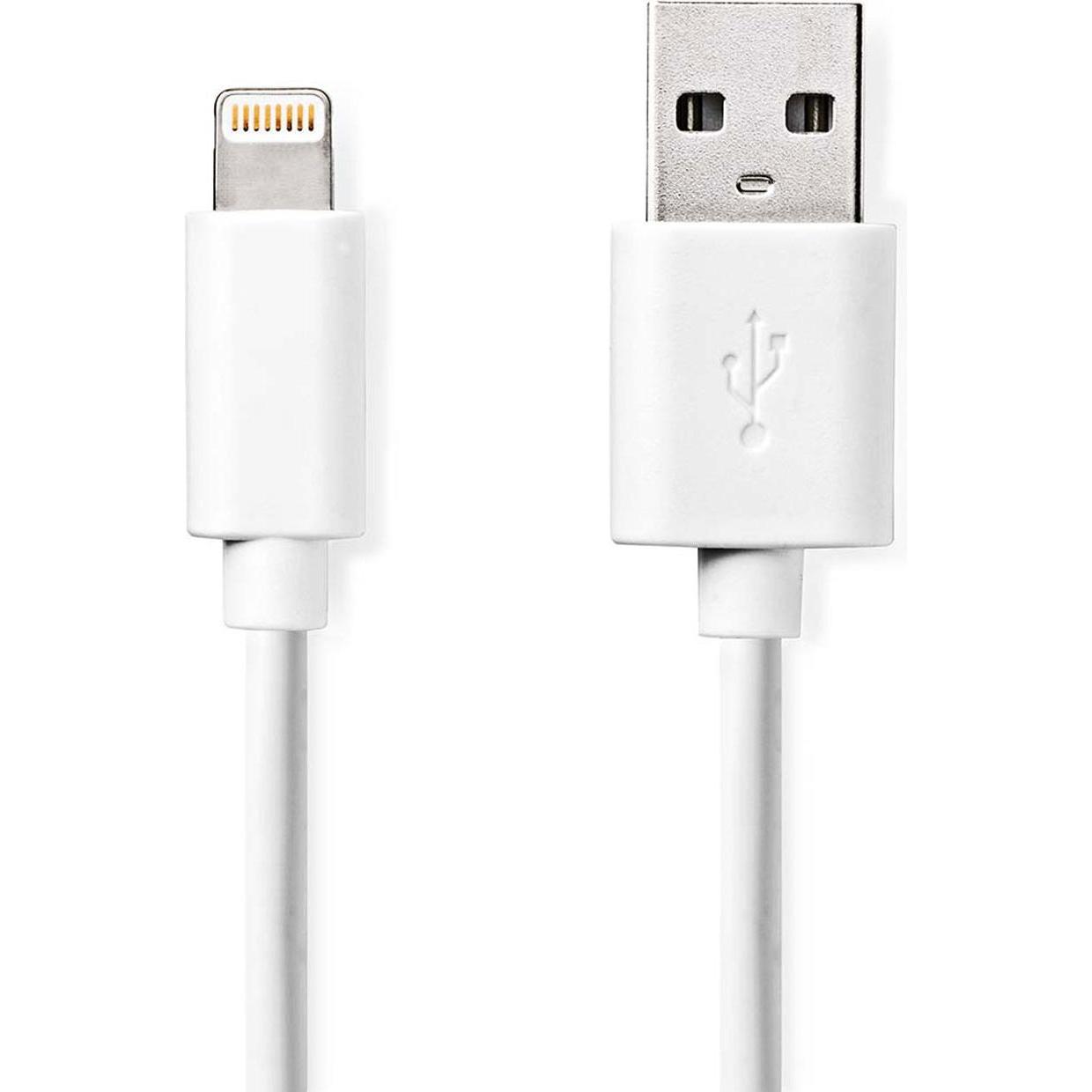 Nedis USB A – Lightning (1 m, USB 2.0), USB Kabel
