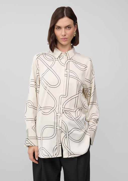 Immagine prodotto s.Oliver Bluse Gemusterte Longbluse aus Satin (46)