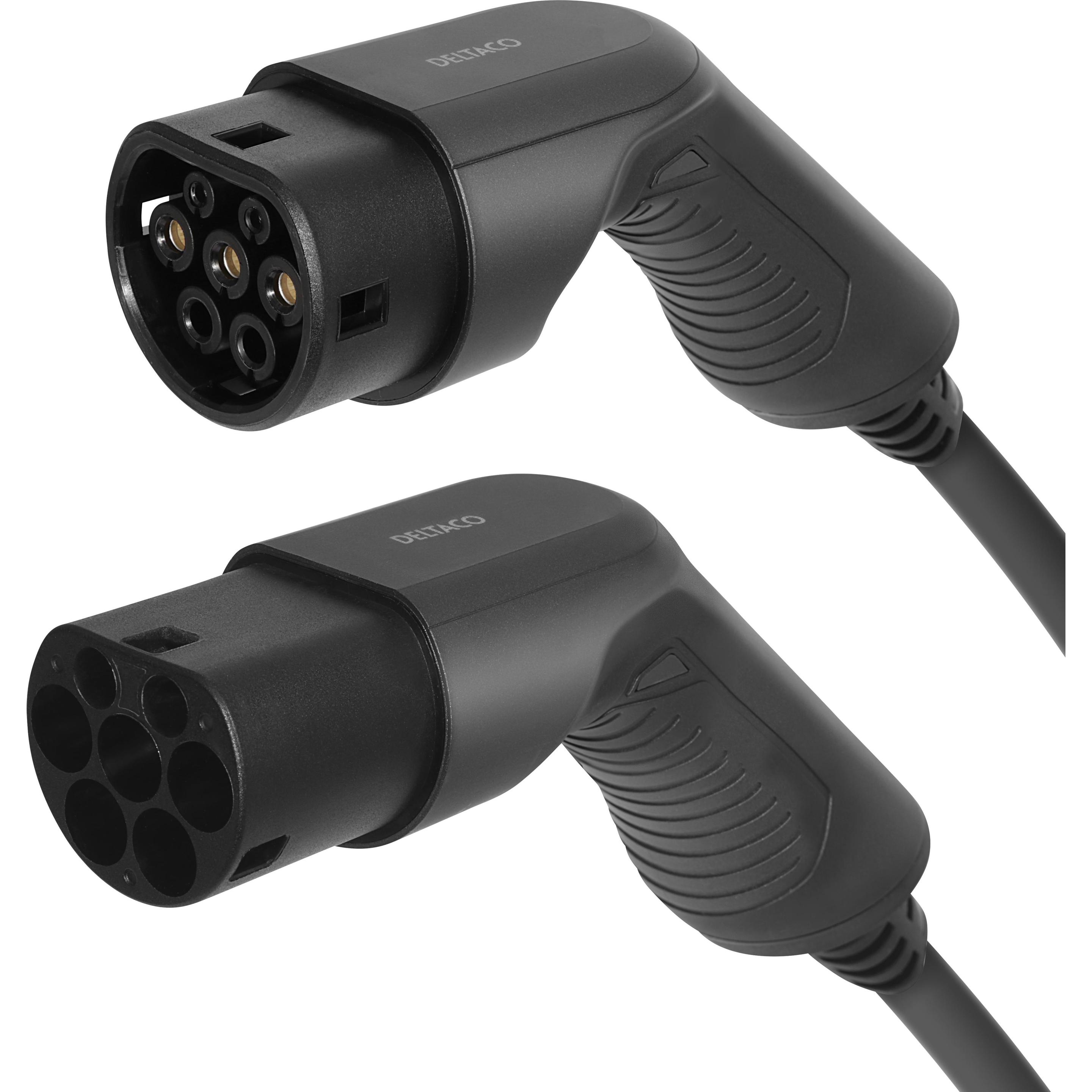 Thumbnail - Deltaco, Elektroauto Ladekabel, Typ 2 EV-Ladekabel für E-Autos und Hybrid Fahrzeuge, Elektroauto Charger Mennekes Kabel,...