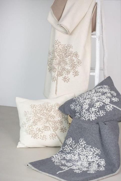 Actual product image David Fussenegger Pillowcase Jade dolde 50 x 50 cm, Anthracite (50 x 50 cm)