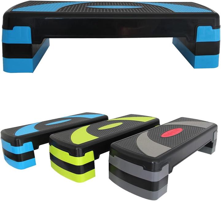 Enjoy Fit Aerobic Steppbrett XL mit 3-fach Höhenverstellung