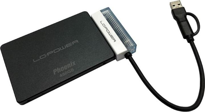 Image du produit LC-Power Adapter USB Typ-A -> Typ-C f.2,5",SATA HDD/SSD,USB3.2 Gen1x1 (0.16 m, USB 3.2 Gen 1)