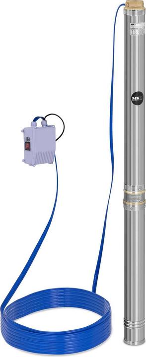 Produktbild MSW Pumpe Brunnenpumpe Tiefbrunnenpumpe Tauchpumpe 10.800 L H 2200 Watt Edelstahl (Klarwasserpumpe)