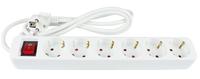 Actual product image Good Connections Power strip with switch, 6-way, protective contact plug to 6x protective contact socket (6x, CEE 7/3, 1.50 m)