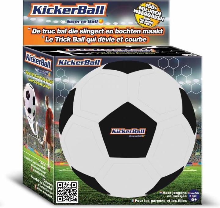 Actual product image Kickerball Classic from Swerve Ball, specially developed football for extreme curves, trick ball