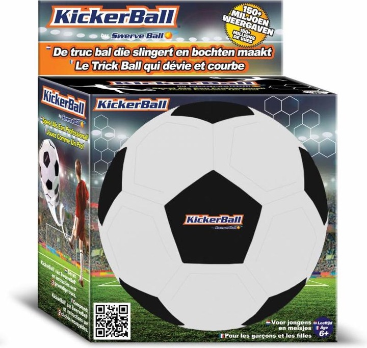 Actual product image Kickerball Classic from Swerve Ball, specially developed football for extreme curves, trick ball