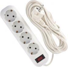 Bellight Charger Extension cord with 4 sockets 5m (5 m)