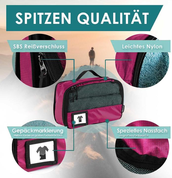 Produktbild Seeschwalbe 6-teiliges Packwürfel-Set mit Kompression