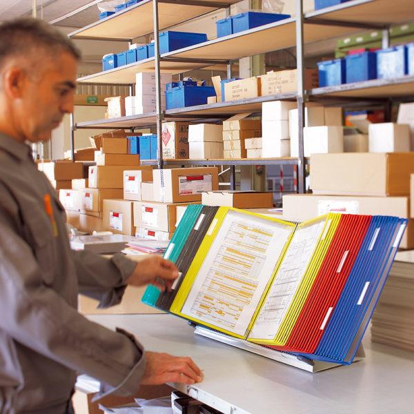 Actual product image Tarifold Display panel system complete with 20 rotating pockets