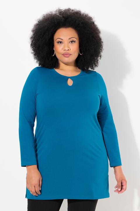 Actual product image Ulla Popken Round Keyhole Neckline Cotton Knit Tunic (56)