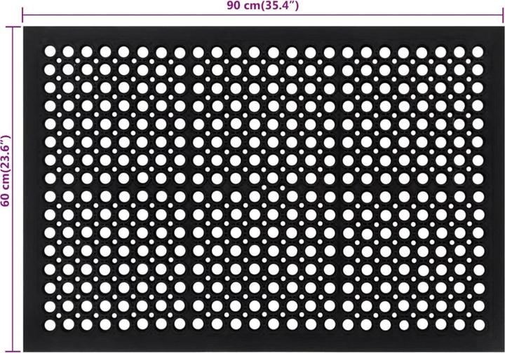 Actual product image vidaXL Fussmatte (90 x 60 cm)