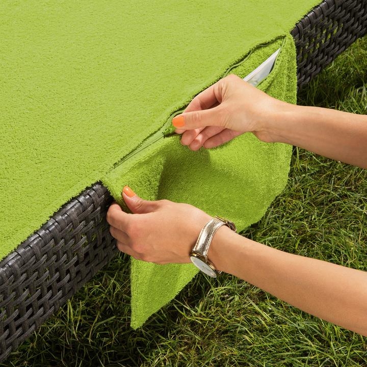 Produktbild Erwin Müller Liegetuch mit Reissverschlusstaschen 2er-Pack (70 x 200 cm)