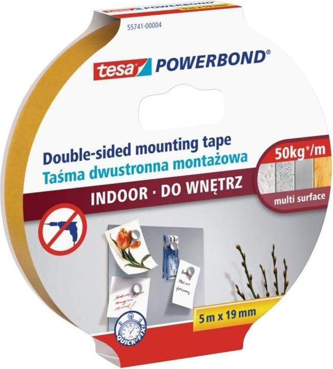Actual product image tesa double-sided foam mounting tape 19mm for indoor use 5m - H0807301 (19 mm)