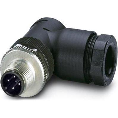 Phoenix Contact 1408990 Connettore sensore/attuatore, connettore M12 non montato, angolato Numero di poli: 4 1 pz., Cavo + Spina elettrica, Nero