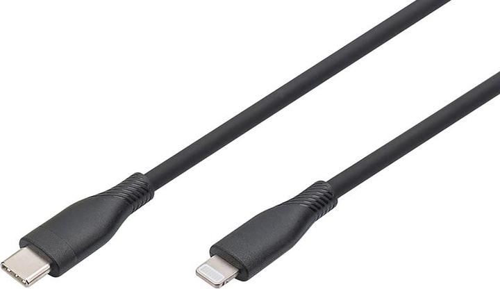 Productafbeelding Digitus Aansluitkabel in silicone Lightning, USB-C - Lightning, 0,5 m, nero (0.50 m, USB 2.0, 60 W)